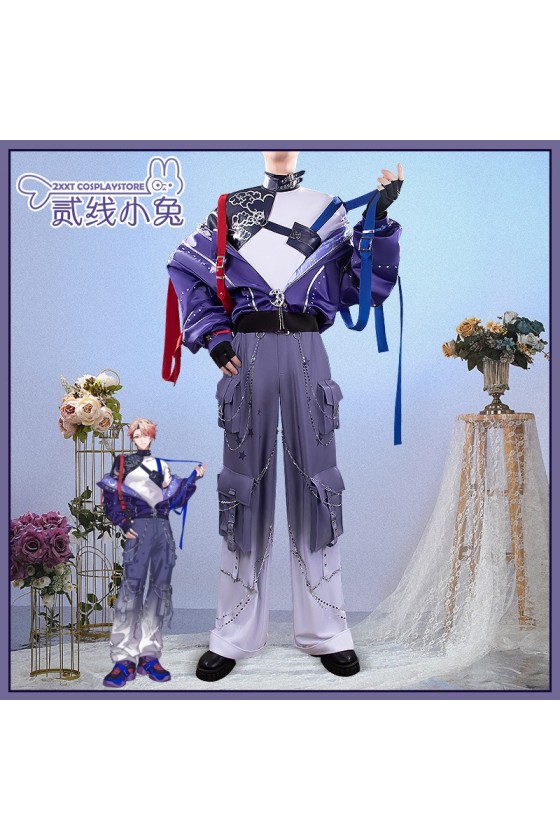2XXT Cosplay Vtuber Seraph Dazzlegarden VOLTACTION x 3SKM Fusion Live IMPACT Cosplay Costume